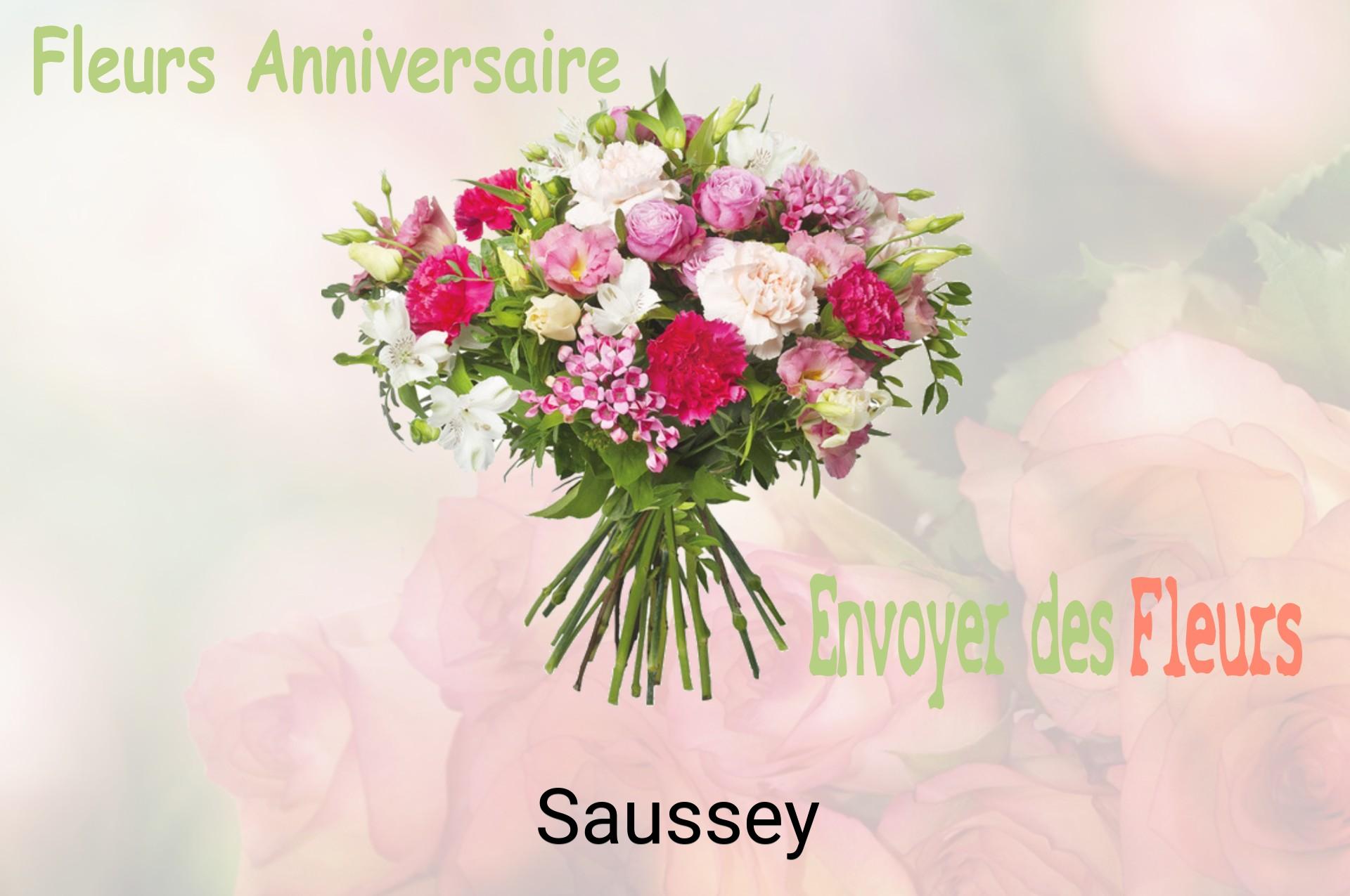 Bouquet de fleurs d’anniversaire livré à Saussey